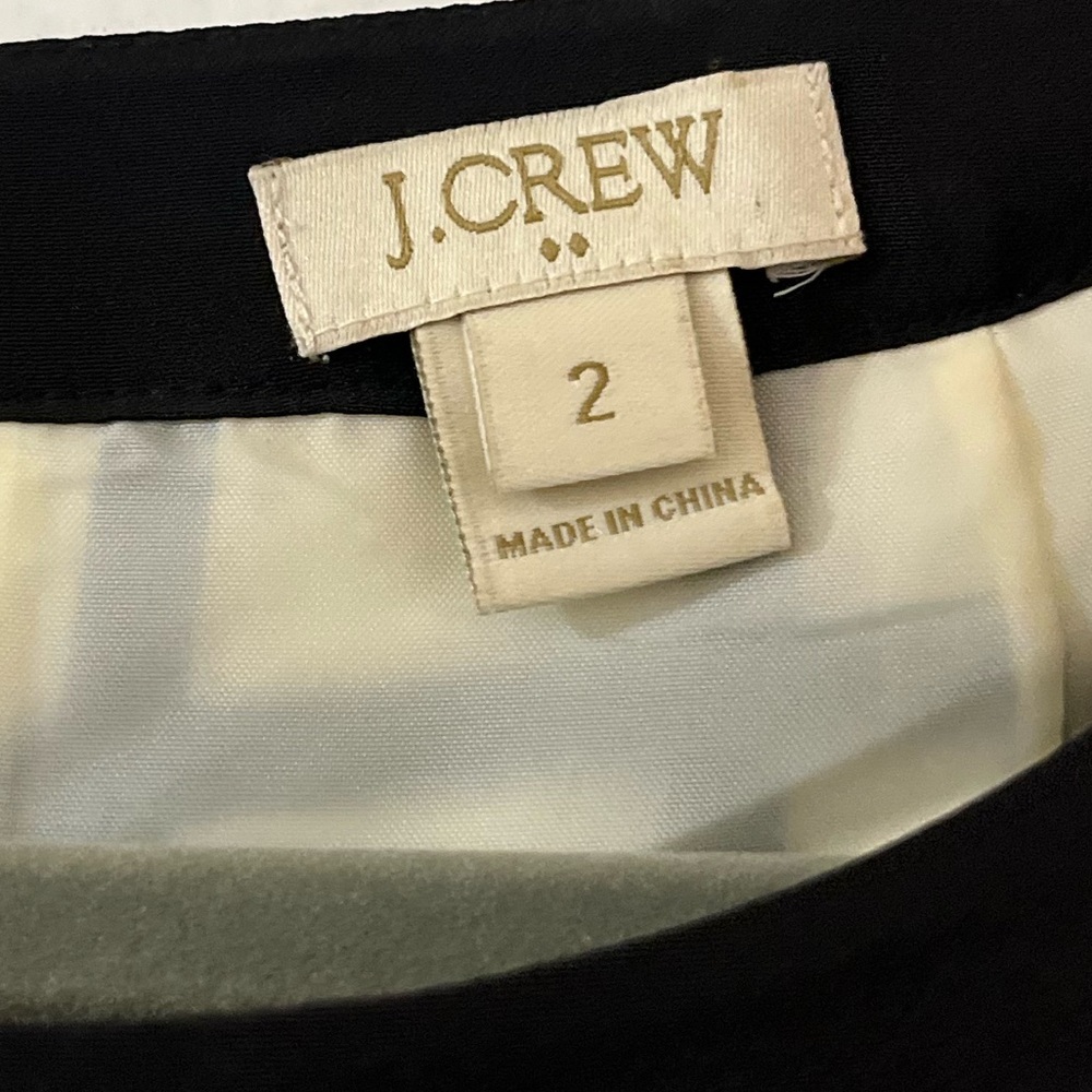 J. Crew Window Pane Shift Dress Size 2 Black & White​ - Picture 3 of 5
